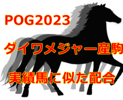 POG2023ダイワメジャー産駒